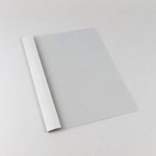 Ösenmappe A4, Lederkarton, 25 Blatt, grau | 2 mm
