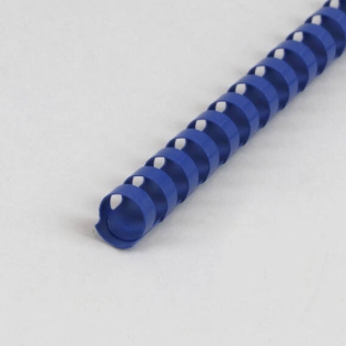 Spirales plastiques pour reliure A4, rond 16 mm | bleu