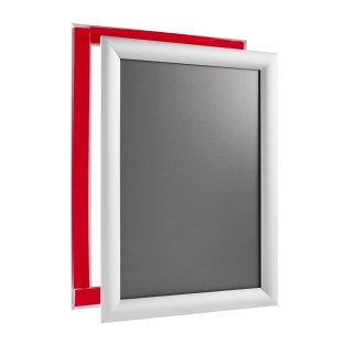 Cadre clic clac pour vitrine, aluminium, A4 argent 