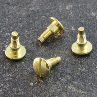 Schlitzschrauben für Buchschrauben, 7,5 mm, mit 4 mm Verlängerung, vermessingt 