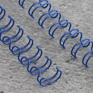 Drahtbinderücken 3:1, DIN A4, 6,9 mm (1/4") | blau