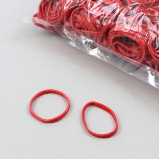 Elastiques en caoutchouc, rouge 40 mm | 3 mm