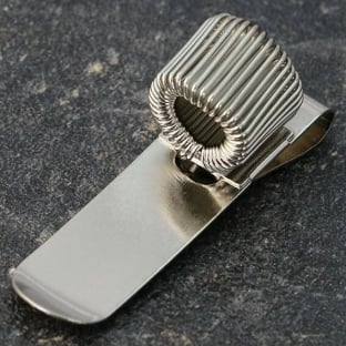 Porte-stylo, en métal, avec une boucle 