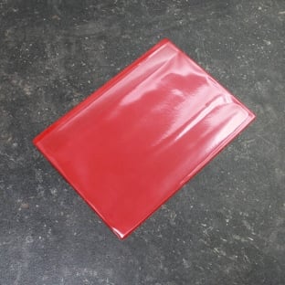 Pochettes magnétiques pour format A5, avec 1 bande magnétique, ouverture sur le grand côté, rouge 