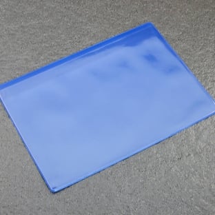 Pochettes magnétiques pour format A5, avec 1 bande magnétique, ouverture sur le grand côté, bleu 