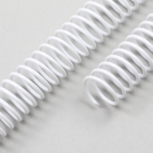 Spiralbinderücken, Plastikspiralen, DIN A4, 4:1 Teilung 18 mm | weiß