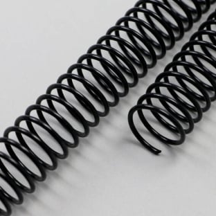 Spirales plastiques (bobines de PVC), A4 20 mm | noir
