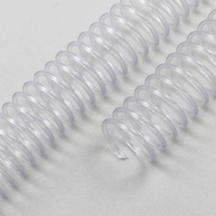 Spiralbinderücken, Plastikspiralen, DIN A4, 4:1 Teilung 6 mm | transparent