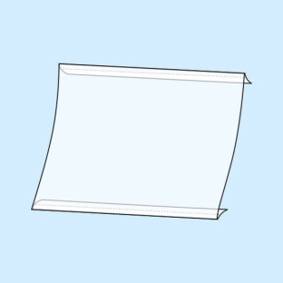 Pochettes en C avec bandes adhésives A5                                                                                                                                | Format paysage
