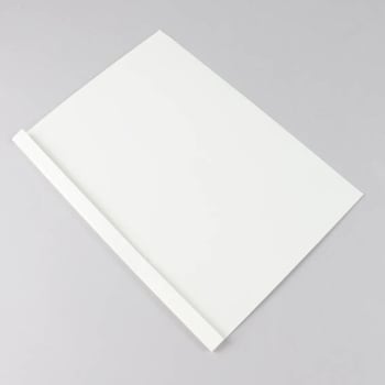 Thermobindemappe A4, Hochglanz-Karton, 15 Blatt, weiß 1,5 mm