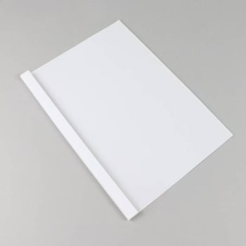 Chemises à reliure thermiques A4, carton artistique, 60 feuilles, blanc 6 mm