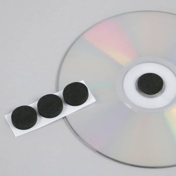 Pastilles de mousse pour CD, noir 
