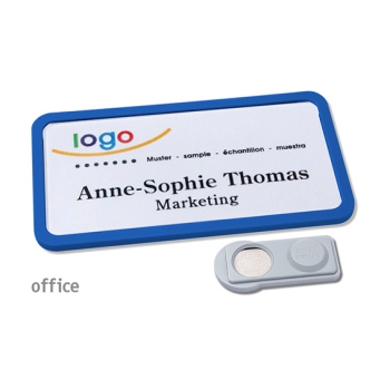 Porte-badges magnétiques Office 40 bleu