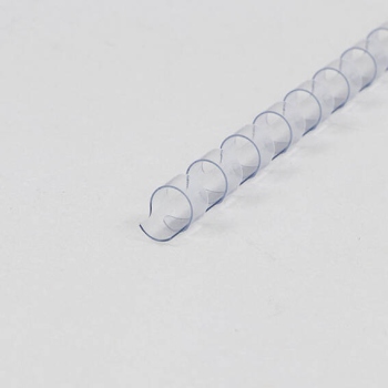 Plastikbinderücken A4, rund, 8 mm | transparent