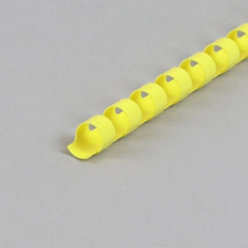 Plastikbinderücken A4, rund, 8 mm | gelb