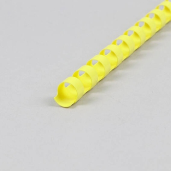 Plastikbinderücken A4, rund, 10 mm | gelb