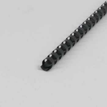 Spirales plastiques pour reliure A4, rond 12 mm | noir