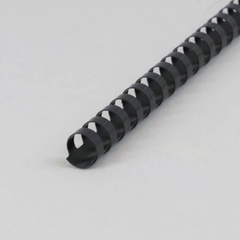 Plastikbinderücken A4, rund, 16 mm | schwarz