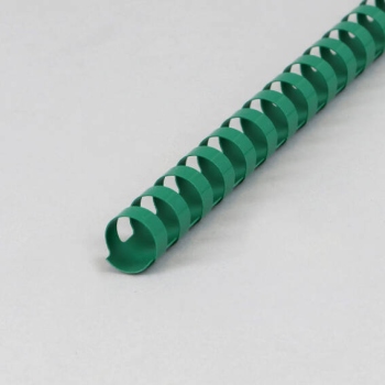 Plastikbinderücken A4, rund, 16 mm | grün