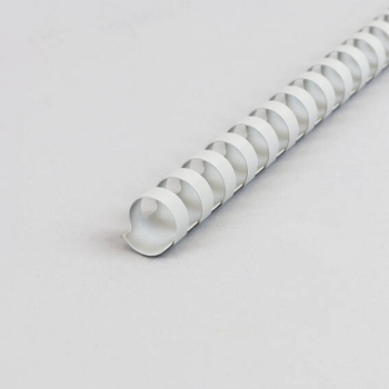 Plastikbinderücken A4, rund, 16 mm | grau