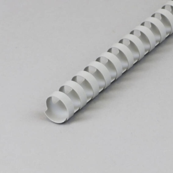 Plastikbinderücken A4, rund, 19 mm | grau