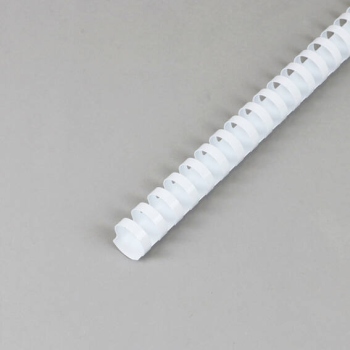 Plastikbinderücken A4, oval, 22 mm | weiß