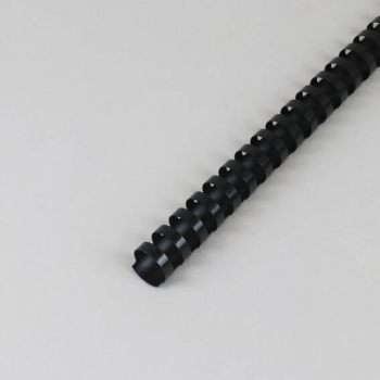 Plastikbinderücken A4, oval, 22 mm | schwarz