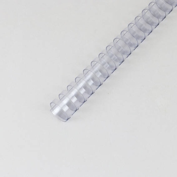 Plastikbinderücken A4, oval, 25 mm | transparent