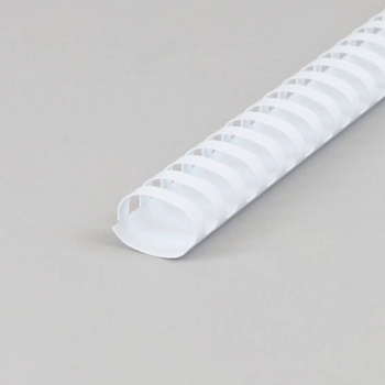 Plastikbinderücken A4, oval, 32 mm | weiß