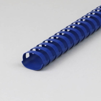 Plastikbinderücken A4, oval, 38 mm | blau