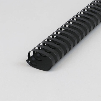 Plastikbinderücken A4, oval, 45 mm | schwarz