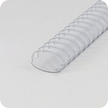 Plastikbinderücken A4, oval, 45 mm | transparent