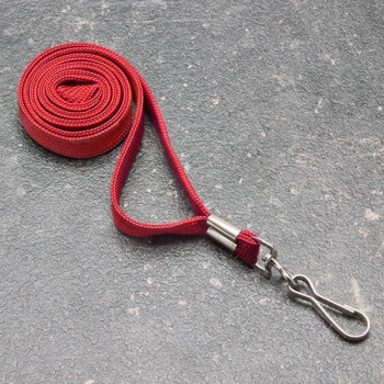 Tour de cou, largeur 10 mm rouge | avec crochet métal pivotant