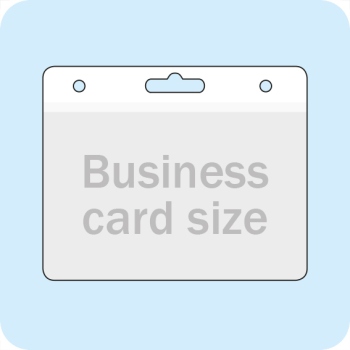 Porte-badges format carte bancaire, patte d’accrochage blanche 