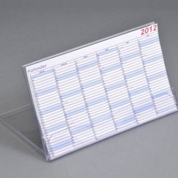 Coffret calendrier, format panoramique, 111 x 190 x 7 mm, transparent 