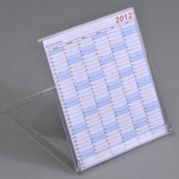 Coffret calendrier, format CD, 125 x 142 x 9 mm, transparent 