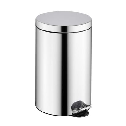 Treteimer 12 L silber | Edelstahl | glänzend