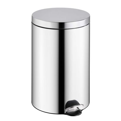 Treteimer 20 L silber | Edelstahl | glänzend
