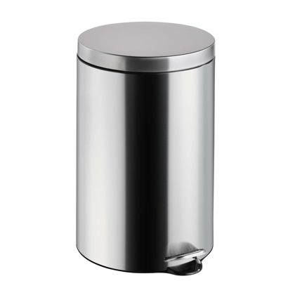 Treteimer 20 L silber | Edelstahl | matt