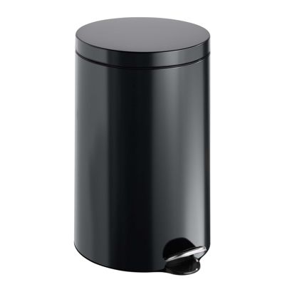 Treteimer 20 L Stahl  | schwarz  | matt 