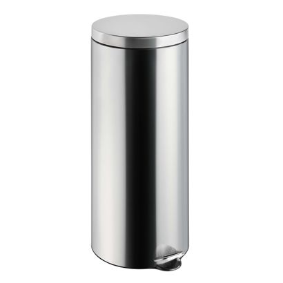 Treteimer 30 L silber | Edelstahl | matt