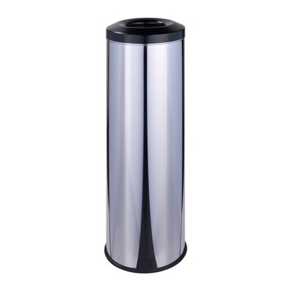 Mülleimer selbstlöschend 30 L silber | Edelstahl | glänzend