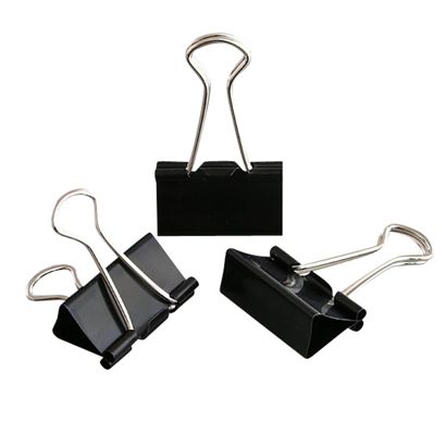 Pinces Foldback, noir 32 mm