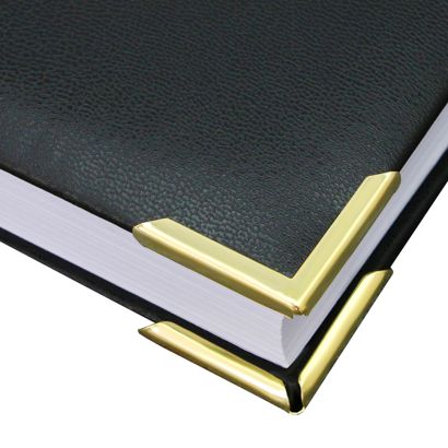 Coins pour livre métal PS 31 - 31 x 31 mm  | laitonné 