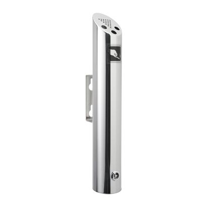 Cendrier mural MELBOURNE, acier inoxydable, argent 47 cm