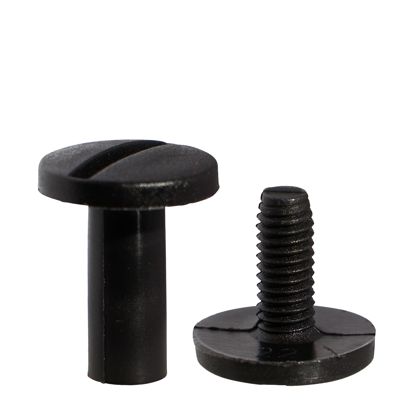 Kunststoffbuchschrauben, 12 mm | schwarz 