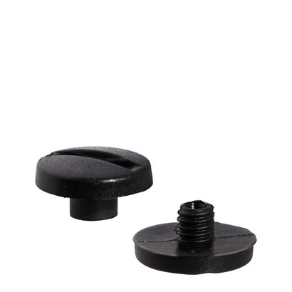 Kunststoffbuchschrauben, 5 mm | schwarz 