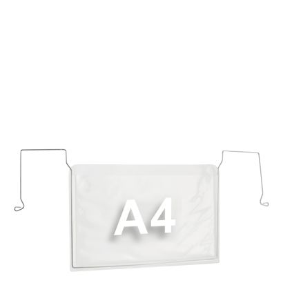 Pochettes à suspendre avec fil métallique pour format A4, ouverture sur le côté large Lot de 100 