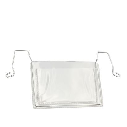Drahtbügeltaschen 125 x 80 mm, Breitseite offen 