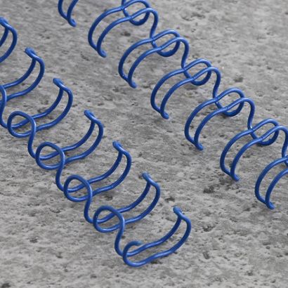 Drahtbinderücken 3:1, DIN A4, blau | 5,5 mm (3/16")